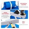 SunnyFeel Extra Wide 28" Low Beach Chair 5 Position Lay