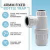 CranPlas | 40mm Sink Trap | Effortless Installation | Universal