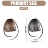 Yuqilin 4 Pieces Pony Hairpiece, Clip-On Bangs Extensions Clip-In Hair