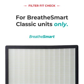 Alen BF35-Silver Carbon Replacement Air Filter for BreatheSmart Classic — True HEPA Filter to Remove Mold, Dust, Pollen and Light Odor — Air Cleaner for Pet Odor, Fur and Dander — 1 Filter