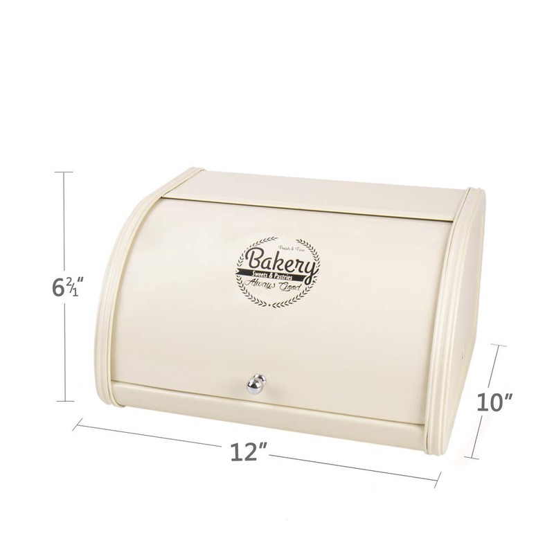 X458 Metal Bread Box for Kitchen Countertop - Stainless Steel