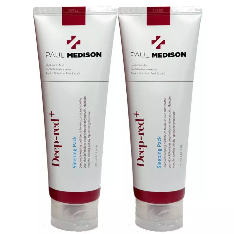 Pulmedi Son 폴메디슨 딥레드 슬리핑팩 211ml x 2개 Pulmedison Deep