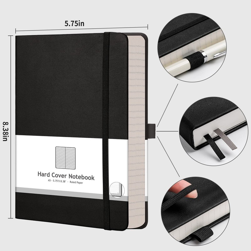 AHGXG Thick Journal Lined Notebook - 320 Numbered Pages Journal