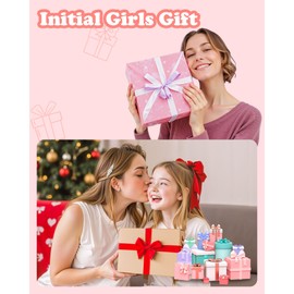 Elilier Weekender Bags for Women, Gifts for kids 8-12, Initial Girls Bag, Sports Gym Bag for Girls Teens, Travel Bag, Overnight bag Sleepover Bags Dance Bag, Tween Girls Gifts for Kids