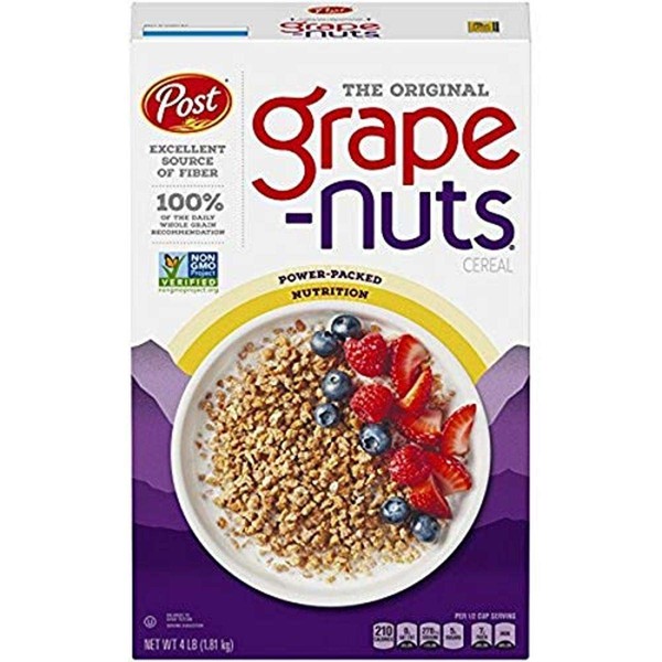 Post Grape Nuts The Original Non Gmo Cereal, 64 oz box, 8 Count