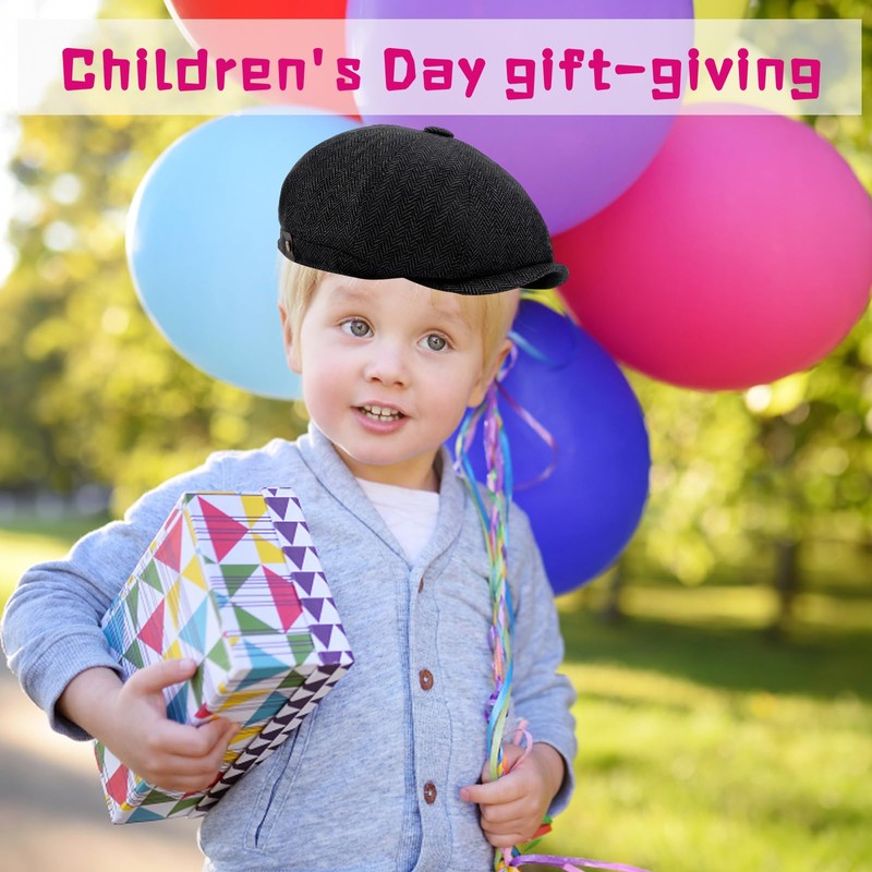 GYTFOG Kids Flat Cap Accessory, Victorian Costume Boys, Flat Cap