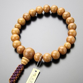念珠 Dot Comme Des 浄土真宗 Buddha Mala Bead Men's 20 Ball Positive Plum Lace Tassels [AAA Mala Fighters 念珠 Kyoto 真宗 門徒 Funeral Wake Natural Wood Pure Japanese Made in Japan 101200073] [Mala Bag Gift]