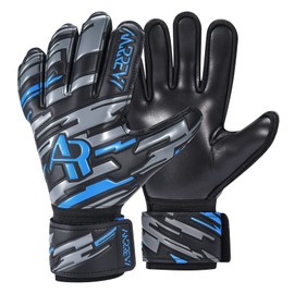 Anrrew Football Goalkeeper Gloves with Finger Protection and Double Wrist Guards. Goalkeeper Gloves Ensure Extreme Strong Control and Grip. For Teenagers, Children and Adults