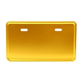 MOTO BASE Motorcycle Aluminum License Plate Holder | MBAP-NPF-01 | Gold (Medium/Large Cars)