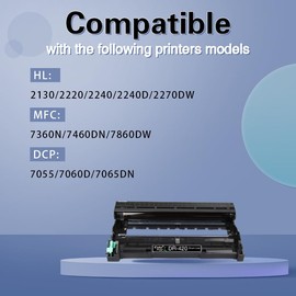 ColorPrint Compatible Drum Unit Replacement for Brother DR420 Drum DR-420 for TN450 Toner Cartridge HL-2270DW HL-2280DW HL-2230 HL-2240 HL-2240D MFC-7860DW MFC-7360N DCP-7065DN Printer (1-Pack)