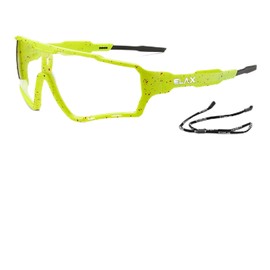 Li Fitness Photochromic Cycling Glasses Sports Sunglasses Men Women Clear Sports Sunglasses for Running Mountain Climber Biking Fishing Golf Baseball Boating Motorcycle Yellow