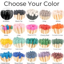 River Birch Pineapple Yellow Tip Decorative Matches | 400+ Small Premium Wooden Safety Matches | Replacement Refill Matchsticks | Home Decor