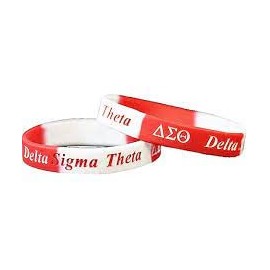 Delta Sigma Theta Sorority Silicone Bracelet