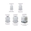 Pack of 50 Cable Glands, Cable Grommet, IP68 Waterproof, Fire