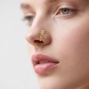 7Pc/2Pc U-Shaped Nose Ring Hoop Nose Rings for Women Gold
