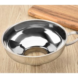 Tebery 2 Pack 5.5-Inch Stainless Steel Wide-Mouth Funnel with Handle for Wide and Regular Mason Jars Canning Jars Transferring Liquid and Dry Ingredients