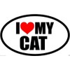 BIKERSTUFFUS I Love My CAT Bumper Sticker