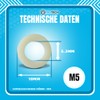 PROTECH Pack of 100 Polymer Washers M5 DIN 125 Polyamide