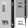 Harrows SUPERGRIP Soft Tip 90% Tungsten Darts Set Available in