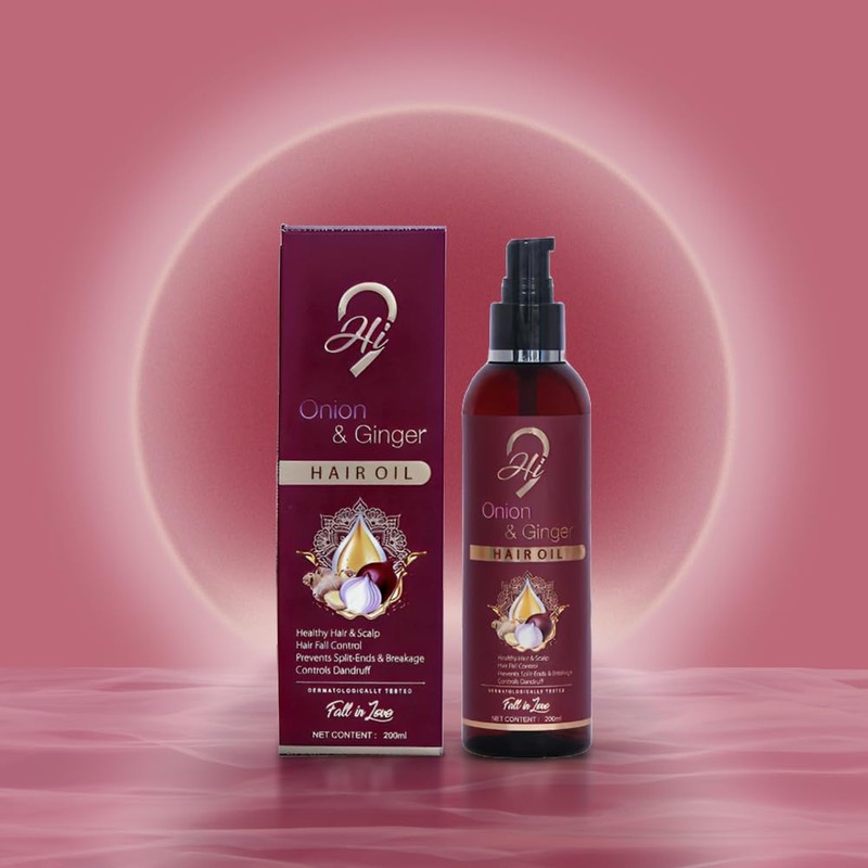 Hi9 Onion & Ginger Hair Oil, Hair Fall Control Healthy