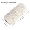 Macrame Yarn 3 x 200 m Cotton Thread, Cotton Cord