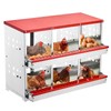 Nesting Boxes for Chickens, 6 Compartment Forward RollOut & Rollaway,