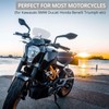 Justech Motorcycle Wind Deflector Motorcycle Windscreen Adjustable Clip On Windshield