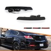 ADIIL 2PCS Smoked Lens Red LED Rear Bumper Bar Reflector