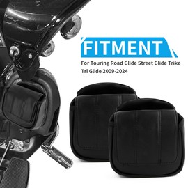 PSLER Lower Fairing Panels Storage Pouches - 1 Pair of Fairing Lower Door Pockets for Touring Road Glide Street Glide Trike Tri Glide 2009-2024