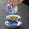 JWCBDY Ceramic Gai Wan Set, Gaiwan Tea Cup With Lid