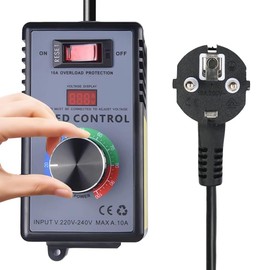 Speed Regulator AC 230 V 10 A 4000 W Motor Voltage Regulator for Angle Grinders, Blowers, Hand Drills, Circular Saws