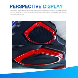 BARONG for Jeep Wrangler JL JLU 2018-2025 for Jeep Gladiator JT 2020-2025 Accessories Interior Top Roof Speaker Cover Trim (Red）