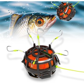 2025 Neu Angelzubehör Forellenköder,360°-Schwenkvorrichtung,Omnidirektional Angel Haken für Süßwasser,Salzwasser, Carp, Catfish