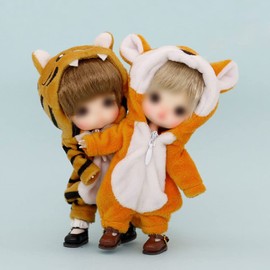 HIGHAWK Obitsu 11 OB11 Size Outfit Obitsu Doll 11 Clothes Animal Animal GSC Home Wear Doll Clothes 1/12 bjd Doll Clothes Fluffy 11cm Doll (Fox)