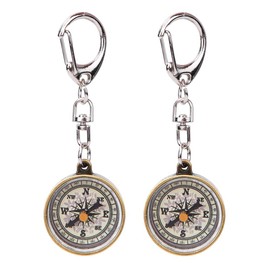 Pocket Compass Pack of 2 Outdoor Compass Keychain for Camping Navigation Direction Tool