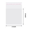 Morepack Morepack Self Sealing Cellophane Bags Self Adhesive,3x3 Inches Clear
