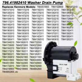 796.41262610 796.41162411 796.41072311 Washer Drain Pump for Kenmore