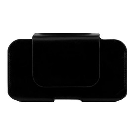 Magnetic Closure Phone Holster with Belt Loop for Small Cell Phones and Tools, Premium PU Leather Protective Sleeve for Secure Carrying