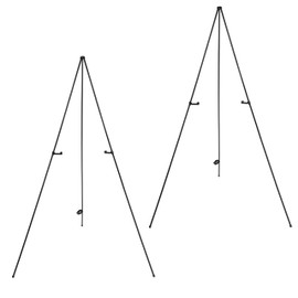 Creative Mark Shelby Display Easel - Black Foldable Lightweight Easel for Painting, Canvases, Signs, & More! - 2 Pack