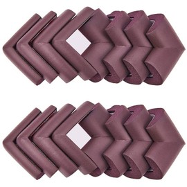 INCREWAY Corner Cushion, Corner Guard, Set of 16, L Shaped, Brown