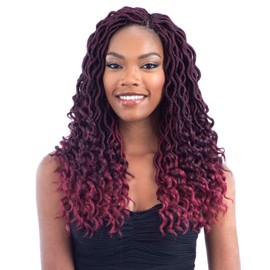 MULTI PACK DEALS! Model Model Synthetic Hair Crochet Braids Glance Goddess Loc 14" (4-PACKS, 1)