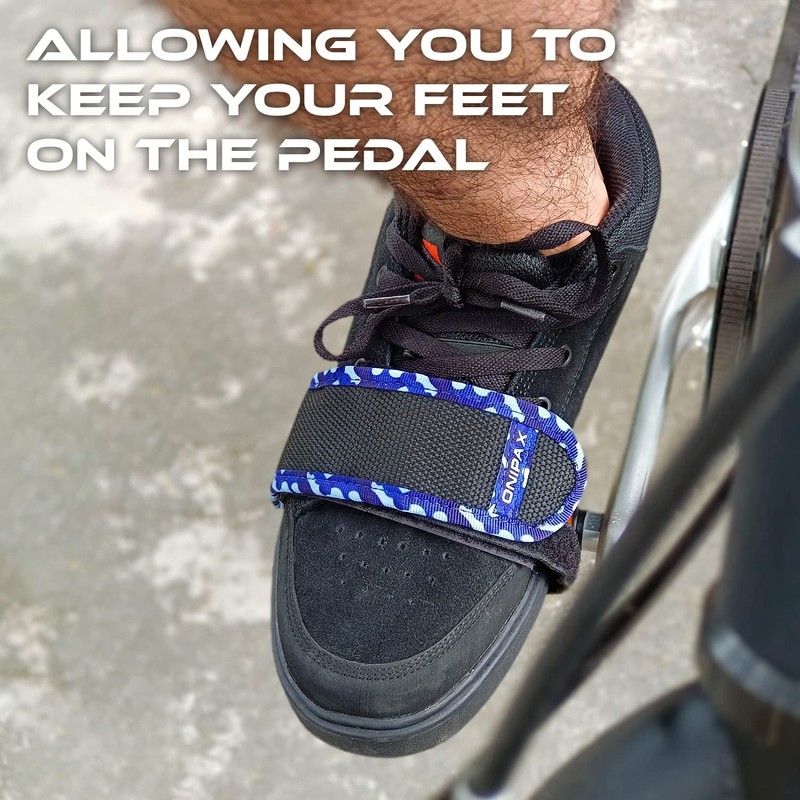 ONIPAX Outdoor Bike Pedal Straps Toe Clips Straps Tape 2