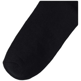 No nonsense womens Flat Knit Crew Socks, Black - 9 Pair, 4 10 US
