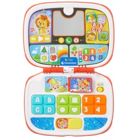 Baby Clementoni Baby-Laptop Tierfreunde - Spielzeug für Babys & Kinder ab 9 Monaten mit Ton- & Lichteffekten - Sensorik- & Motorikspielzeug für Kleinkinder, 59286 von Clementoni