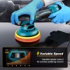 21V Cordless Car Polisher 6Speed Wireless Electric Polish Waxing Machine
