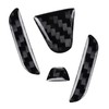 Bilisin Compatible with Rear Tailgate Insert Emblem Logo Carbon Fiber