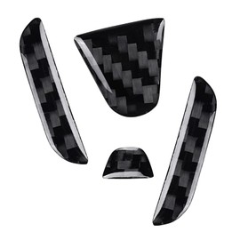 Bilisin Compatible with Rear Tailgate Insert Emblem Logo Carbon Fiber Emblem Badge Decal Cover Trim with Strong Adhesive for Honda Civic 2016-2021 Black