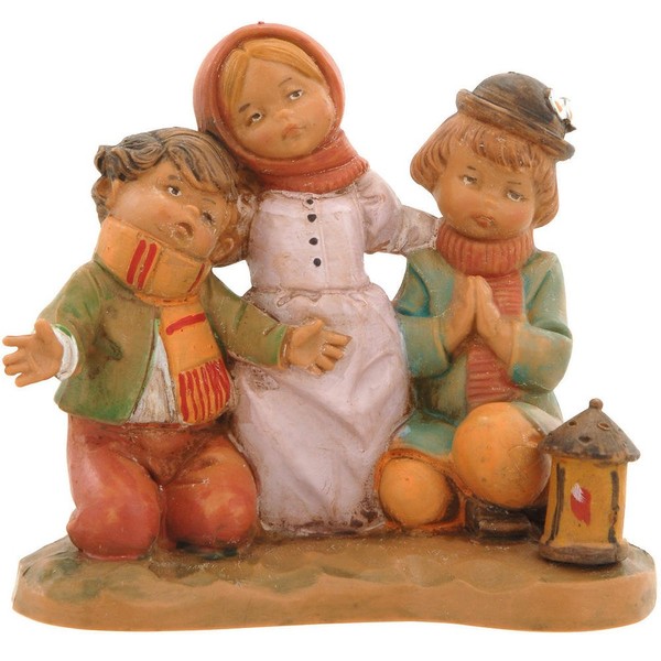 Fontanini by Roman Inc., Jethro, Tamar, and Saul The Three Boys, 5" Collection, Nativity Figure and Accessories, Hand Sculpted and Painted (3x2x5)