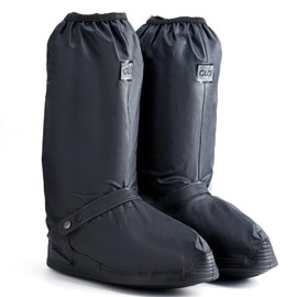 GUJI 2024 Upgraded Design Waterproof Shoe Covers, Rain Shoe Covers, Boot Covers Waterproof - Reusable, Kick-Proof (XXL)