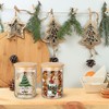 Suclain 6 Pcs Christmas Glass Storage Jars with Lid 19